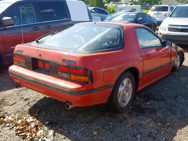 JM1FC3311J0621305 - 1988 MAZDA RX7 RED photo 4