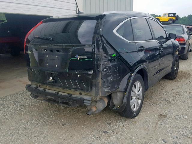 5J6RM3H7XDL033570 - 2013 HONDA CR-V EXL BLACK photo 4