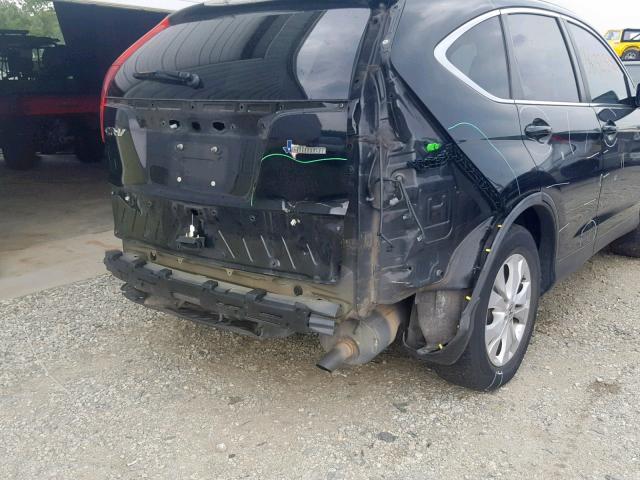 5J6RM3H7XDL033570 - 2013 HONDA CR-V EXL BLACK photo 9