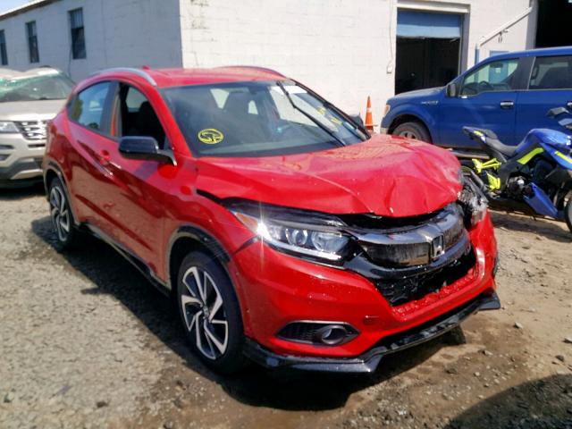 3CZRU6H16KG716180 - 2019 HONDA HR-V SPORT RED photo 1