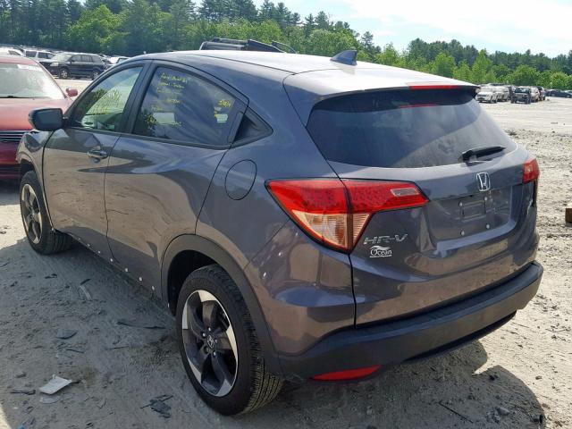 3CZRU6H51JM709785 - 2018 HONDA HR-V EX GRAY photo 3