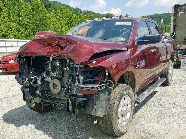 3C6UR5DL8HG571386 - 2017 RAM 2500 SLT BURGUNDY photo 2