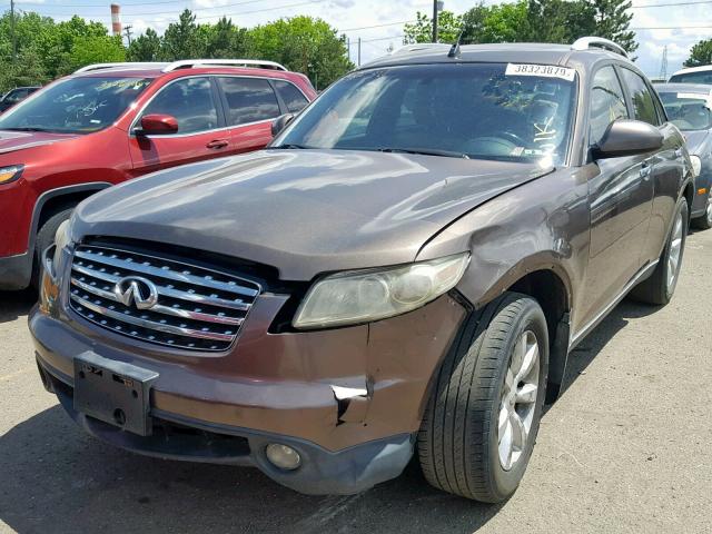 JNRAS08W74X213824 - 2004 INFINITI FX35 BROWN photo 2