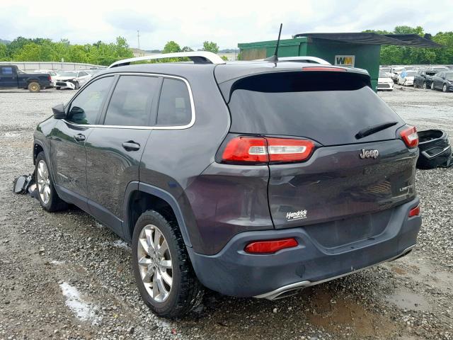 1C4PJLDS6GW238323 - 2016 JEEP CHEROKEE L GRAY photo 3