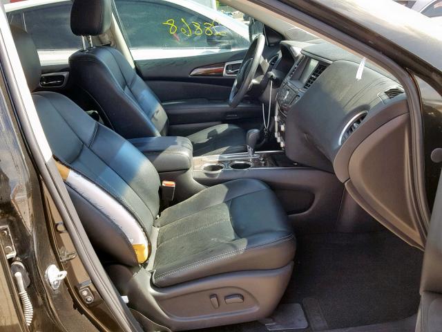 5N1AR2MN3FC719421 - 2015 NISSAN PATHFINDER BLACK photo 5