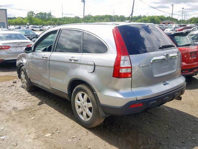 5J6RE48708L019282 - 2008 HONDA CR-V EXL BLUE photo 3