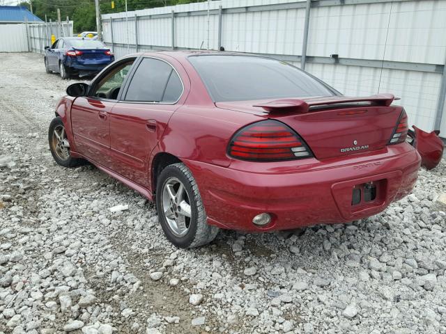 1G2NF52E34C149005 - 2004 PONTIAC GRAND AM S BURGUNDY photo 3