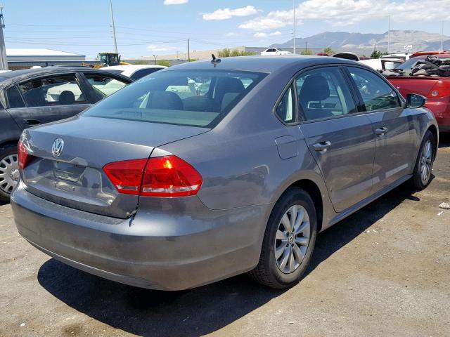 1VWAP7A33CC057648 - 2012 VOLKSWAGEN PASSAT S GRAY photo 4