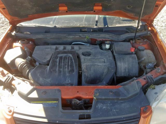 1G1AL15F377235890 - 2007 CHEVROLET COBALT LT ORANGE photo 7