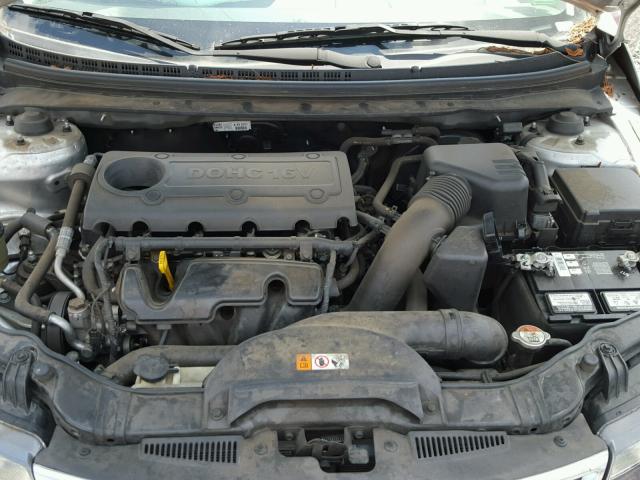 KNAFU4A21D5711105 - 2013 KIA FORTE EX SILVER photo 7