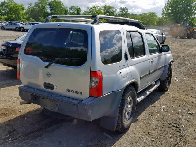 5N1ED28Y2YC597626 - 2000 NISSAN XTERRA XE SILVER photo 4