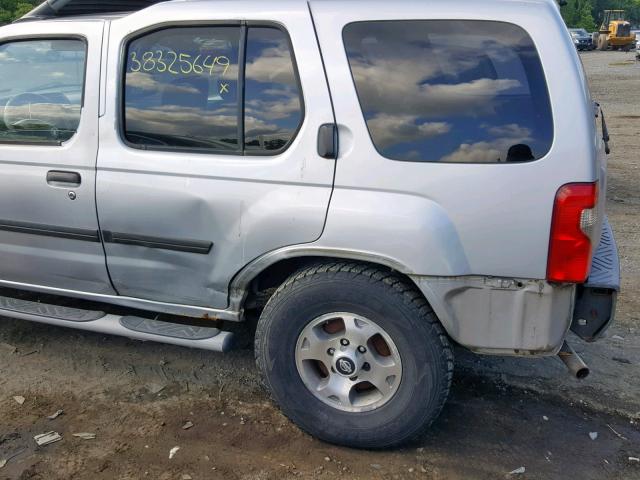 5N1ED28Y2YC597626 - 2000 NISSAN XTERRA XE SILVER photo 9