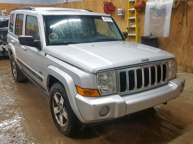 1J8HG48KX7C619296 - 2007 JEEP COMMANDER SILVER photo 1