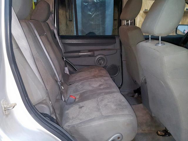 1J8HG48KX7C619296 - 2007 JEEP COMMANDER SILVER photo 6