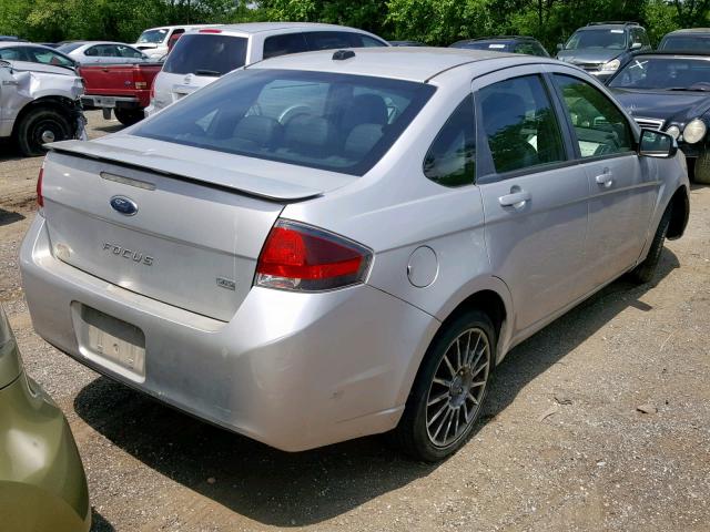 1FAHP3GN2AW237322 - 2010 FORD FOCUS SES SILVER photo 4