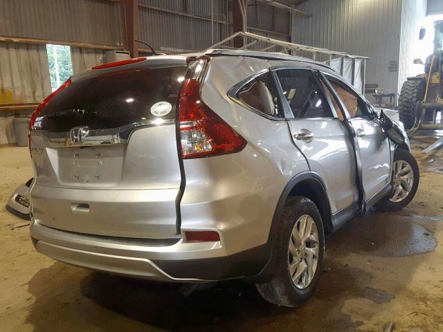 2HKRM3H74FH517859 - 2015 HONDA CR-V EXL SILVER photo 4