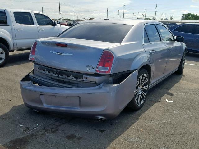 2C3CCABG0DH617408 - 2013 CHRYSLER 300 S SILVER photo 4