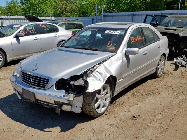 WDBRF40JX3A538661 - 2003 MERCEDES-BENZ C 230K SPO SILVER photo 2