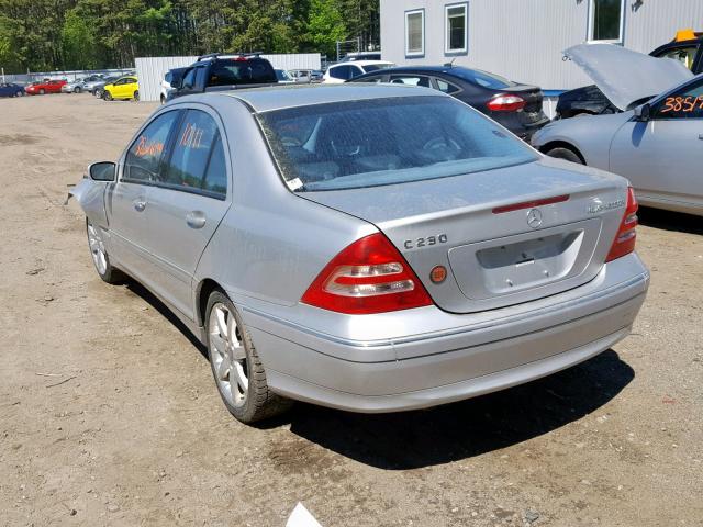 WDBRF40JX3A538661 - 2003 MERCEDES-BENZ C 230K SPO SILVER photo 3