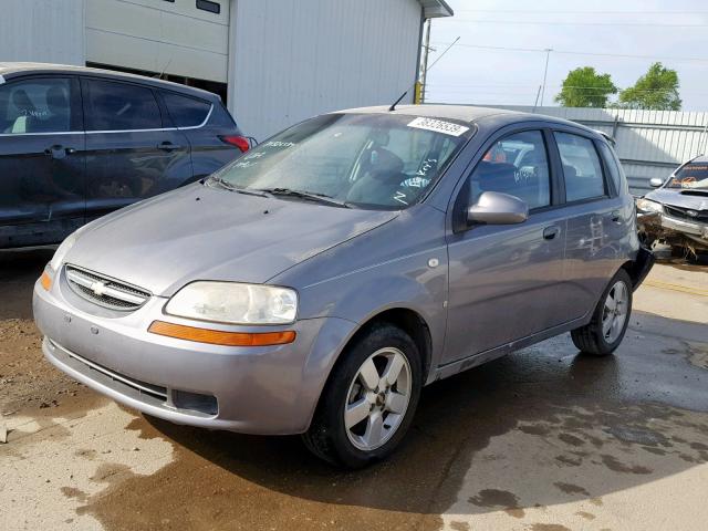 KL1TD66618B081825 - 2008 CHEVROLET AVEO BASE Сұр фото 2