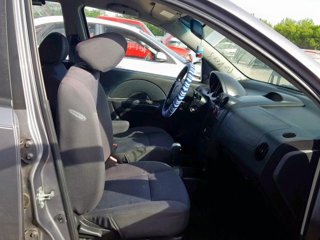 KL1TD66618B081825 - 2008 CHEVROLET AVEO BASE Сұр фото 5