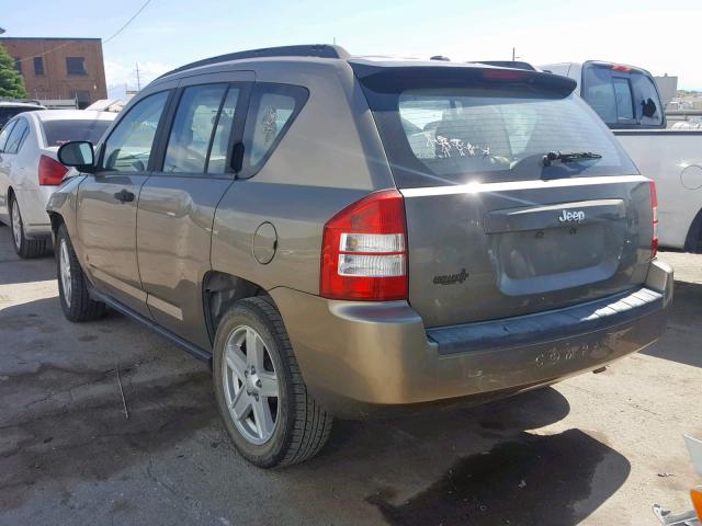 1J8FT47W27D221940 - 2007 JEEP COMPASS GOLD photo 3