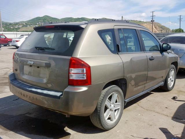 1J8FT47W27D221940 - 2007 JEEP COMPASS GOLD photo 4