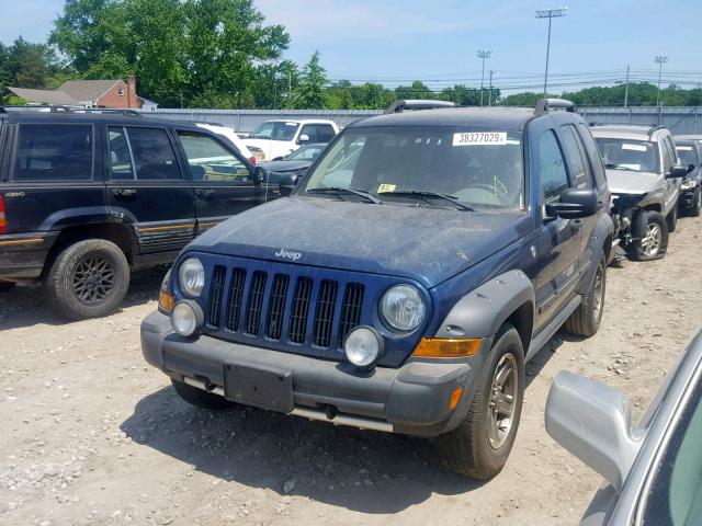 1J4GL38K15W642934 - 2005 JEEP LIBERTY RE BLUE photo 2