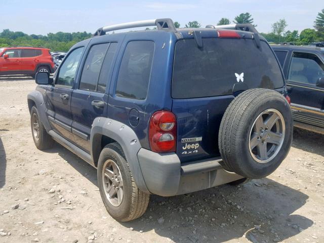 1J4GL38K15W642934 - 2005 JEEP LIBERTY RE BLUE photo 3