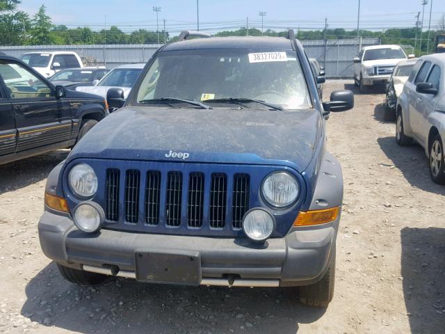 1J4GL38K15W642934 - 2005 JEEP LIBERTY RE BLUE photo 9