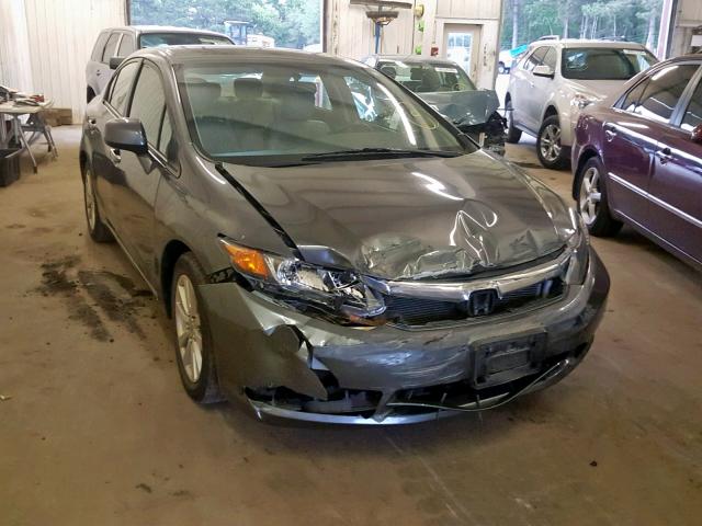 19XFB2F99CE001035 - 2012 HONDA CIVIC EXL GRAY photo 1