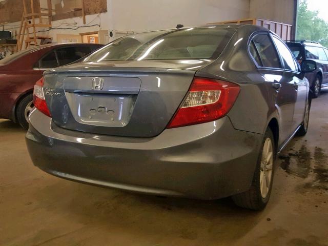 19XFB2F99CE001035 - 2012 HONDA CIVIC EXL GRAY photo 4