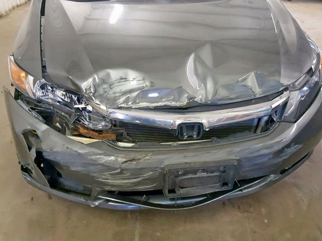 19XFB2F99CE001035 - 2012 HONDA CIVIC EXL GRAY photo 9