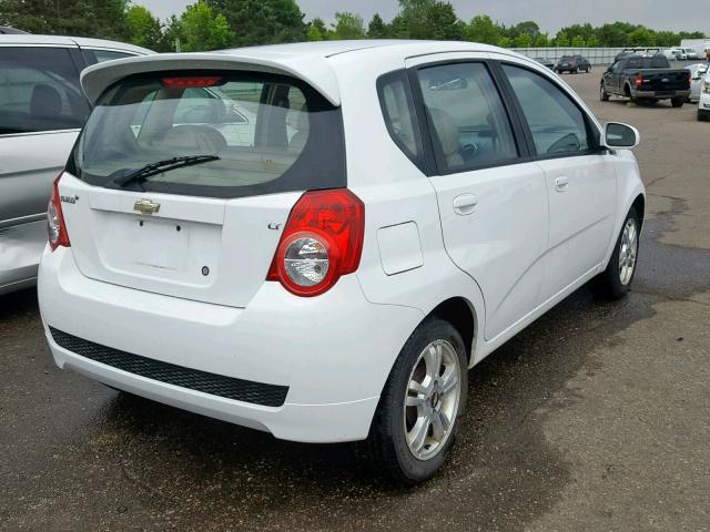 KL1TG6DE2BB253711 - 2011 CHEVROLET AVEO LT WHITE photo 4