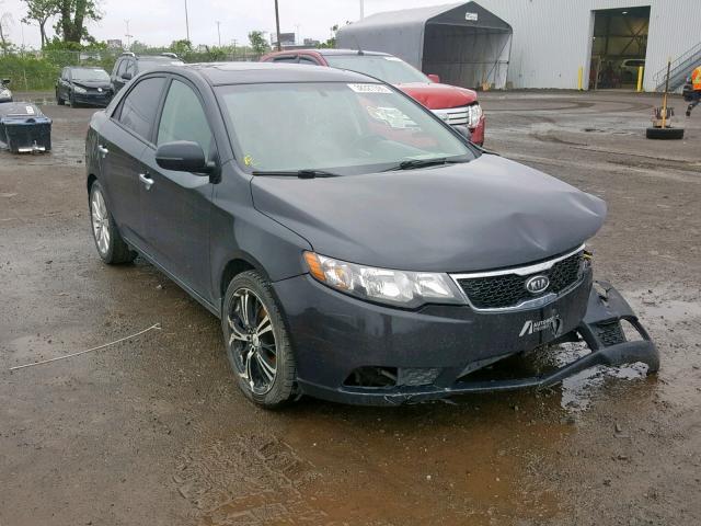 KNAFW4A31D5670025 - 2013 KIA FORTE SX BLACK photo 1