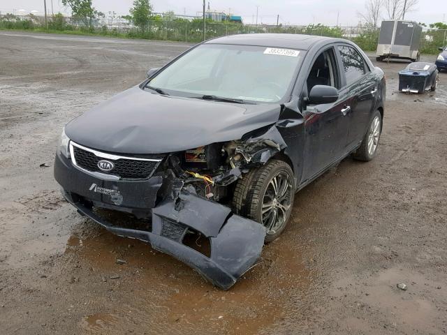 KNAFW4A31D5670025 - 2013 KIA FORTE SX BLACK photo 2