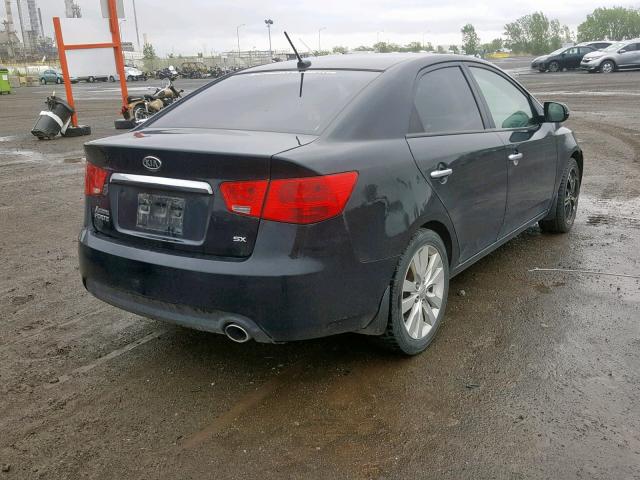 KNAFW4A31D5670025 - 2013 KIA FORTE SX BLACK photo 4