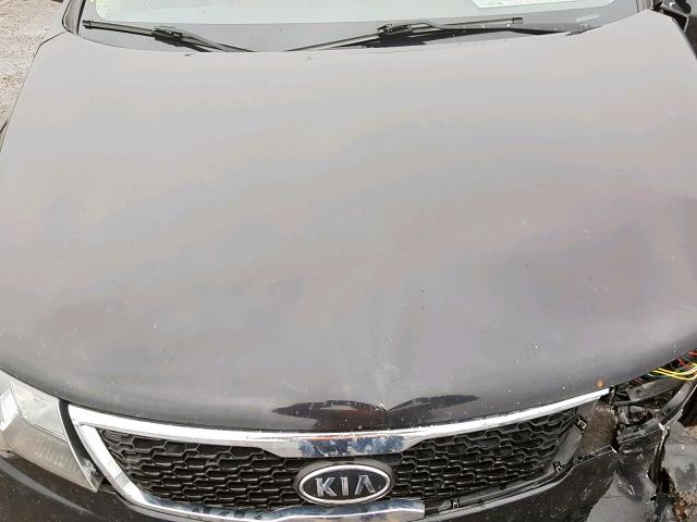 KNAFW4A31D5670025 - 2013 KIA FORTE SX BLACK photo 7