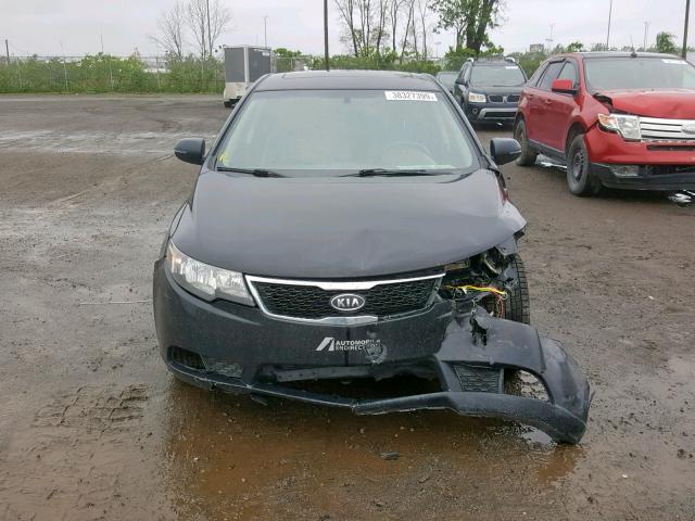 KNAFW4A31D5670025 - 2013 KIA FORTE SX BLACK photo 9