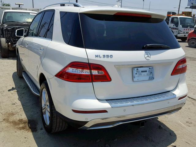 4JGDA5JB6DA181824 - 2013 MERCEDES-BENZ ML 350 WHITE photo 3