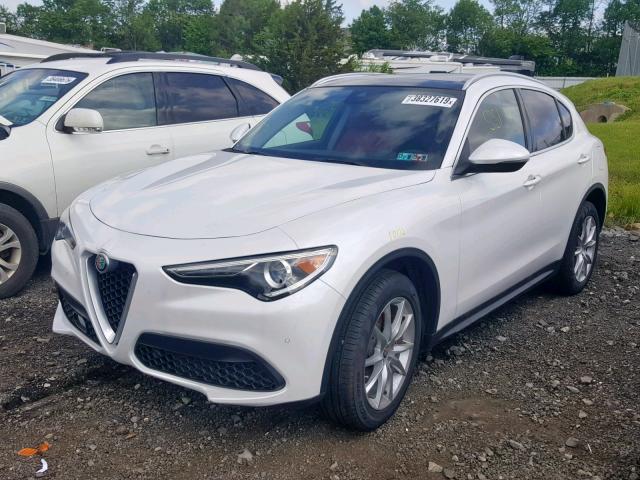 ZASPAKBN2K7C38823 - 2019 ALFA ROMEO STELVIO TI WHITE photo 2