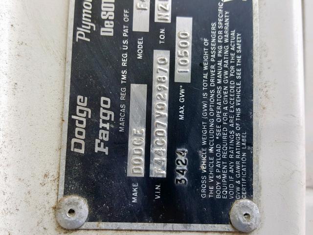 F44CD7V029870 - 1977 DODGE ELDOR WHITE photo 10
