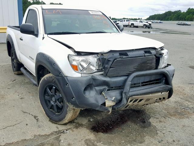 5TENX22N26Z186896 - 2006 TOYOTA TACOMA WHITE photo 1