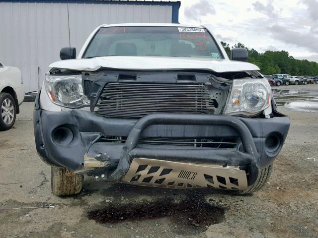 5TENX22N26Z186896 - 2006 TOYOTA TACOMA WHITE photo 9