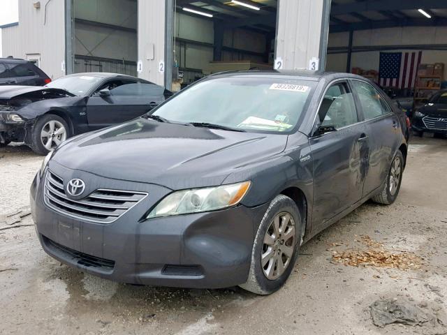 4T1BB46K98U061155 - 2008 TOYOTA CAMRY HYBR CHARCOAL photo 2