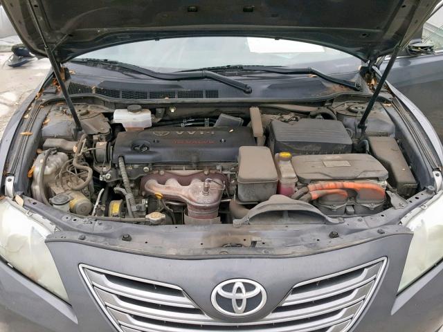 4T1BB46K98U061155 - 2008 TOYOTA CAMRY HYBR CHARCOAL photo 7