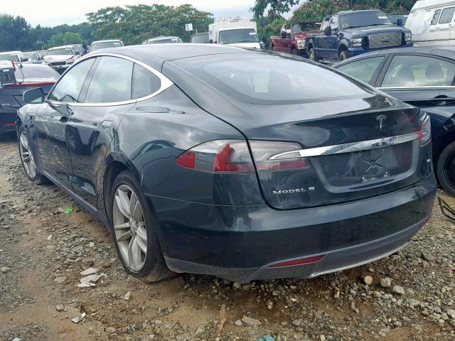 5YJSA1S1XEFP60981 - 2014 TESLA MODEL S BLACK photo 3