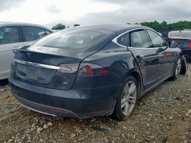 5YJSA1S1XEFP60981 - 2014 TESLA MODEL S BLACK photo 4