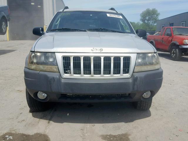 1J4GW48SX4C242822 - 2004 JEEP GRAND CHER SILVER photo 9