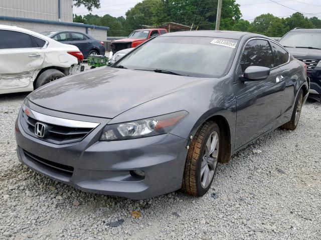 1HGCS2A83CA001814 - 2012 HONDA ACCORD EXL GRAY photo 2